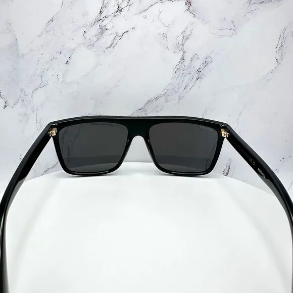 New GUCCI Sunglasses Black Square Aviator Gold Plate Engraved Logo Web Arm GUCCI